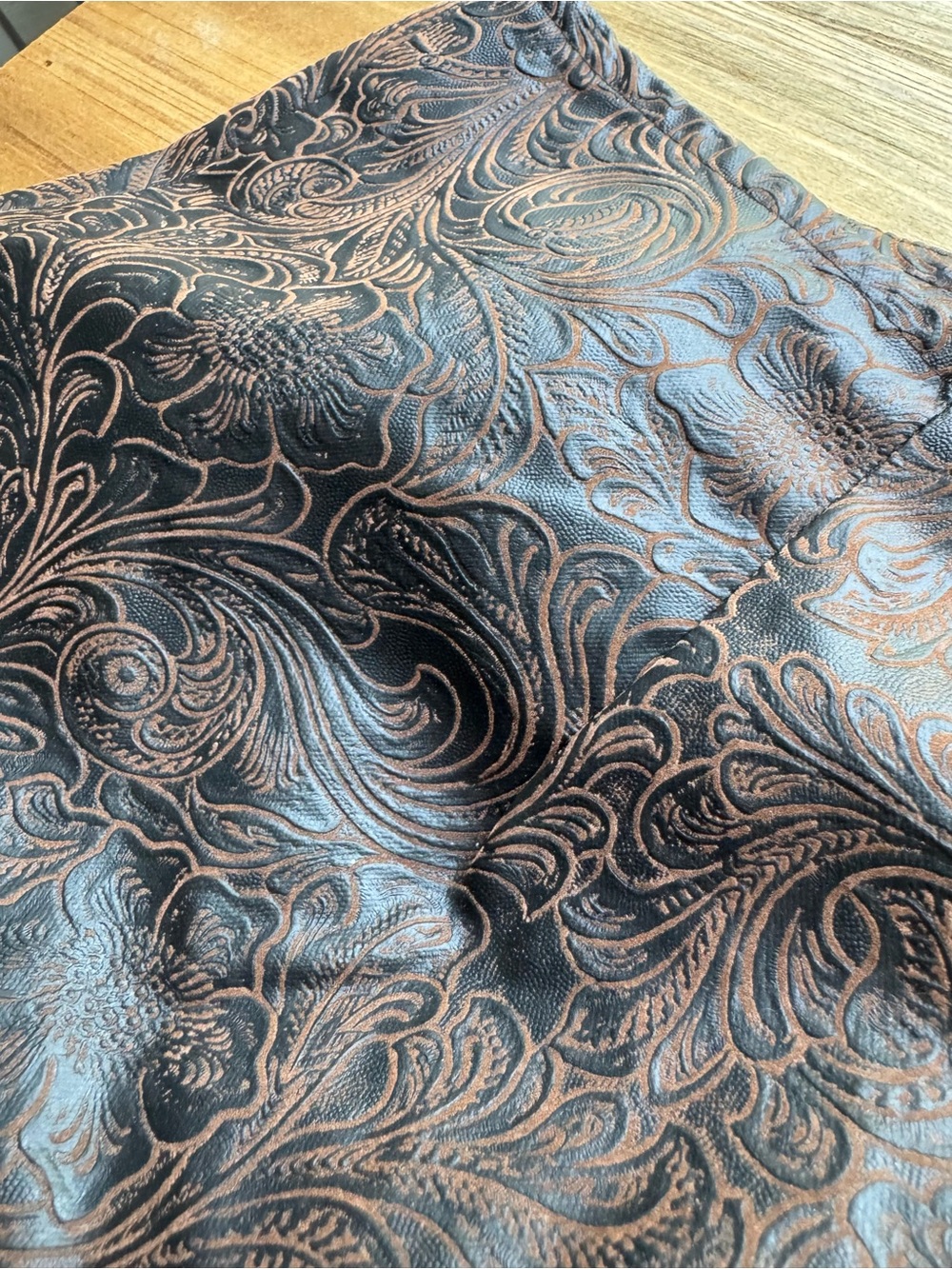 FORWEAR New York Leather Embossed Pants 10